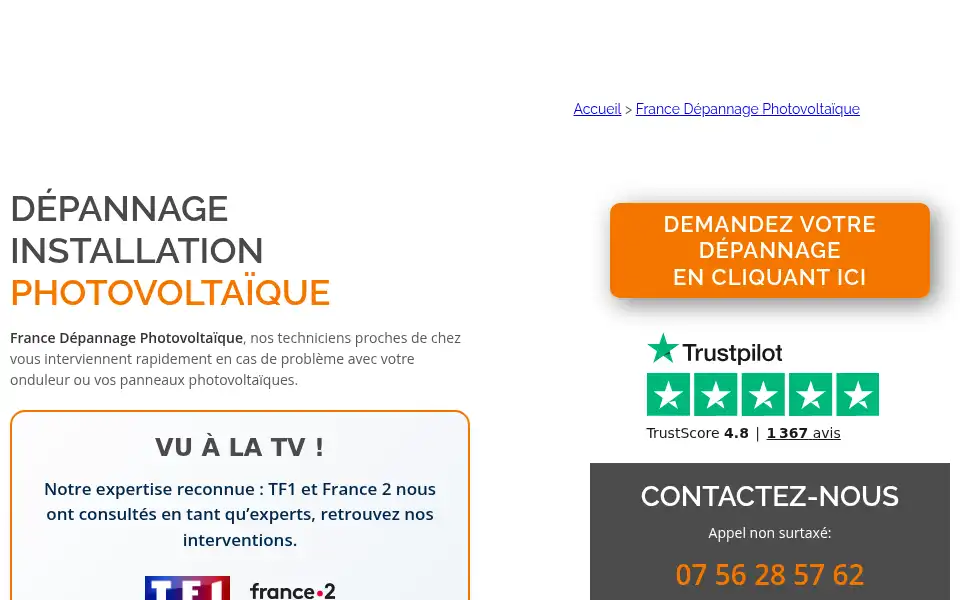 Screenshot of onduleur-photovoltaique.com