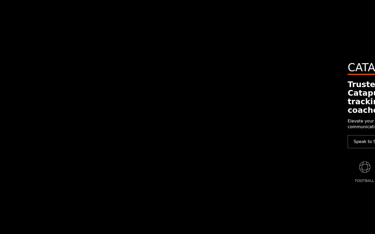 Screenshot of one.catapultsports.com