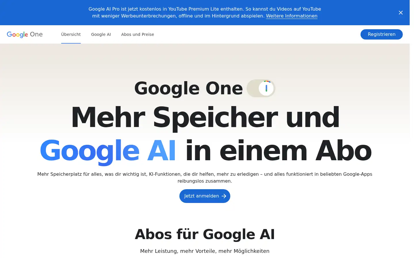 Screenshot of one.google.com