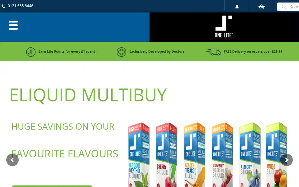 Screenshot of one-lite.co.uk