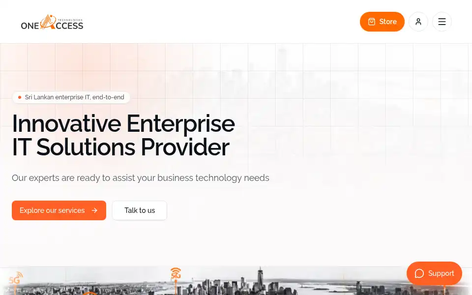 Screenshot of oneaccess.lk