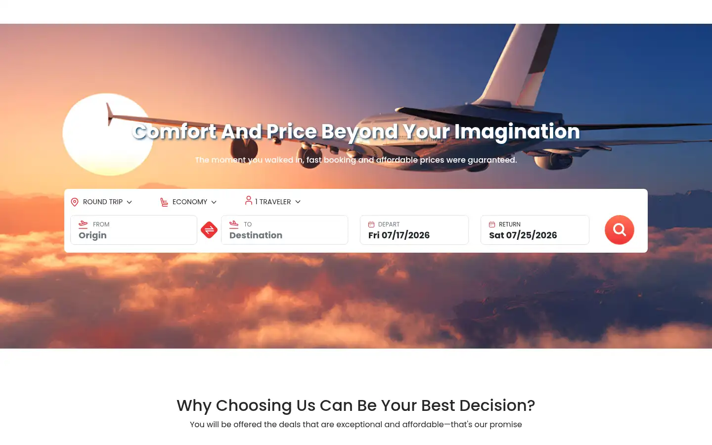 Screenshot of onedollarfly.com