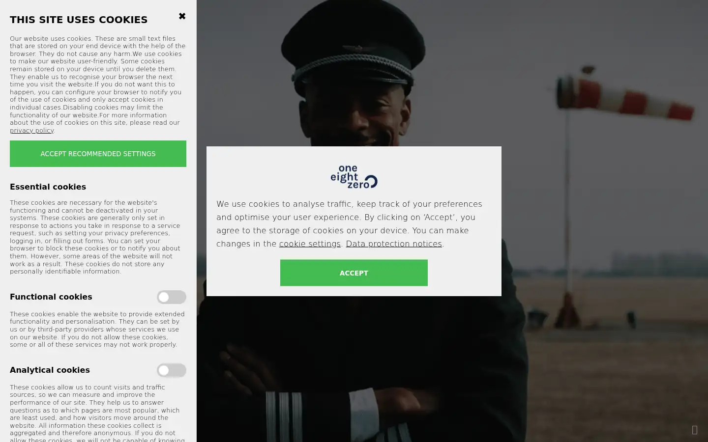 Screenshot of oneeightzero.org