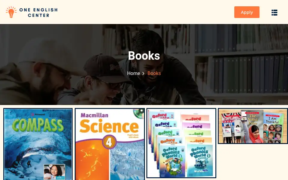 Screenshot of oneenglishcenter.com