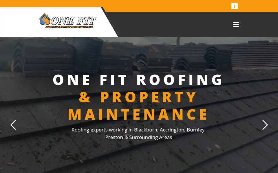 Screenshot of onefitroofing.co.uk