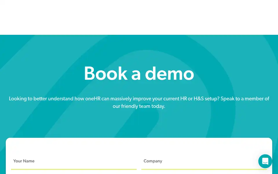 Screenshot of onehrsoftware.com
