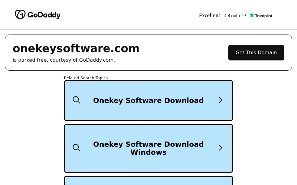 Screenshot of onekeysoftware.com