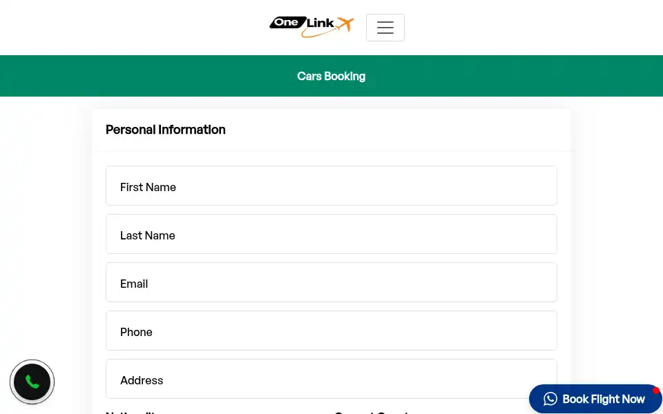 Screenshot of onelinktravel.com