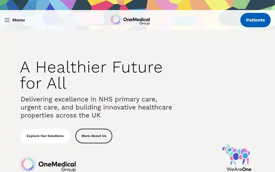 Screenshot of onemedicalgroup.co.uk