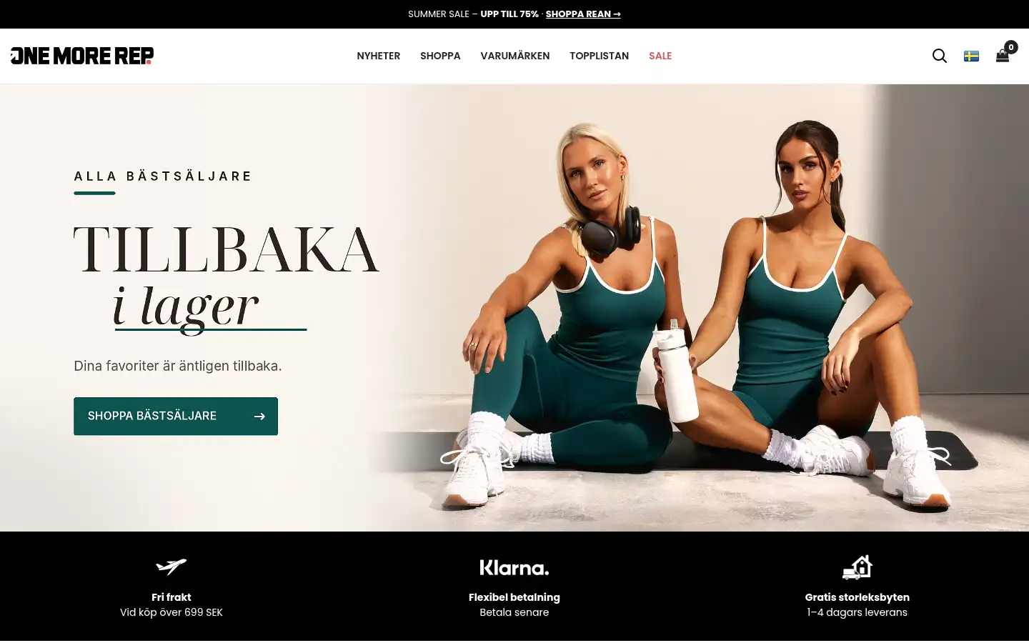 Screenshot of onemorerep.se