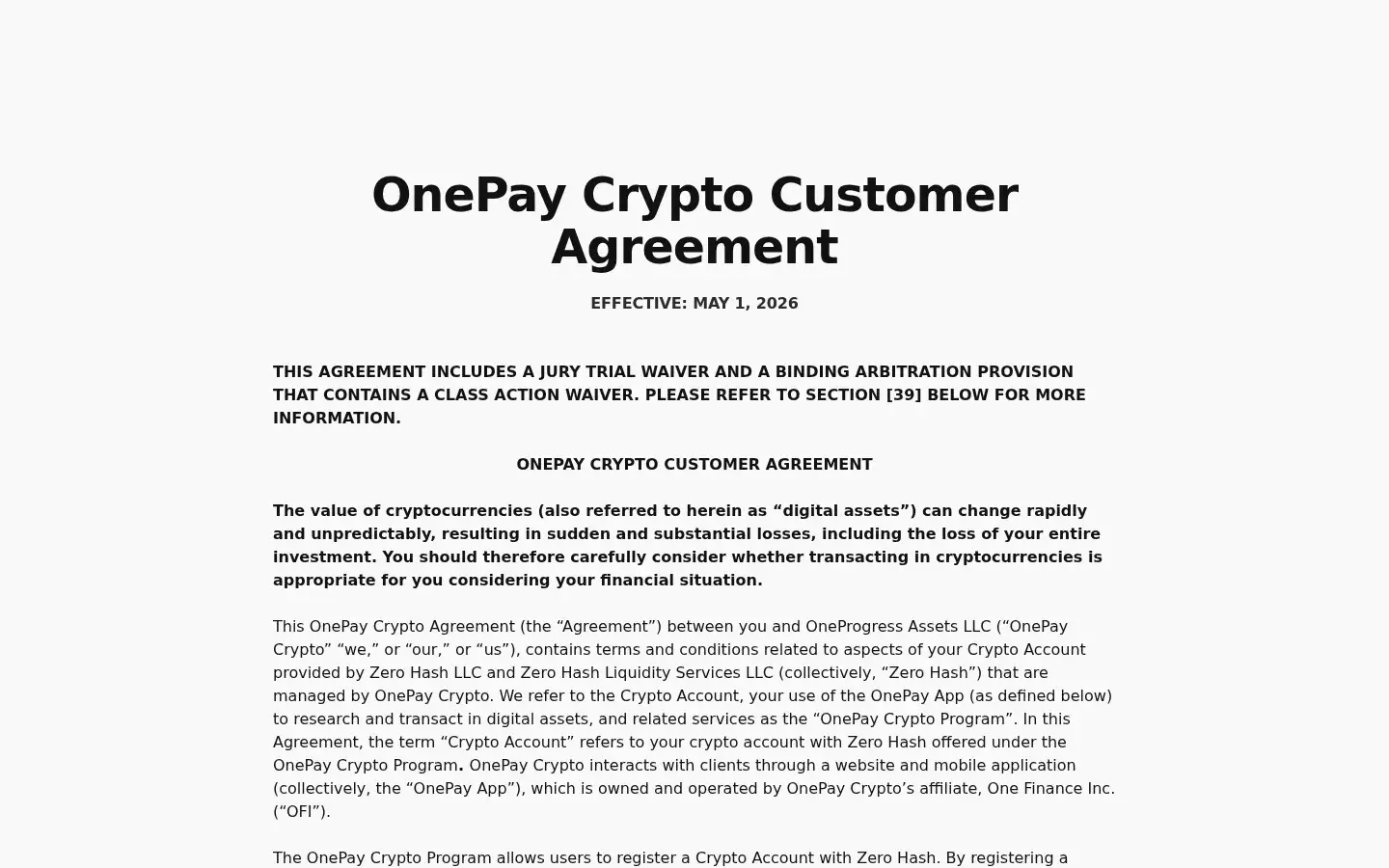 Screenshot of onepay.com