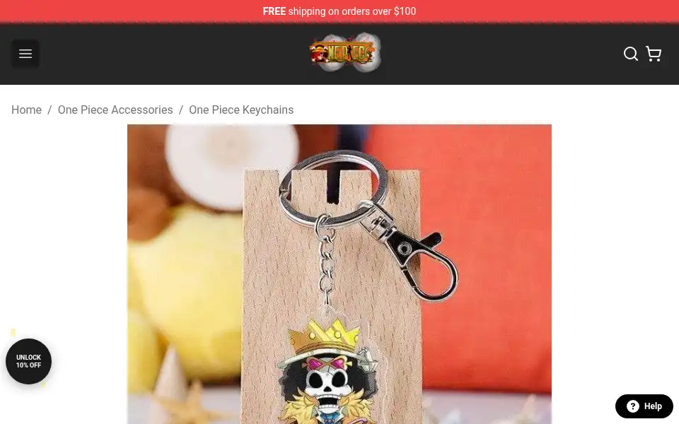 Screenshot of onepiececlothing.com