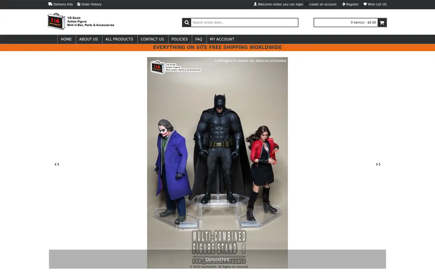 Screenshot of onesixthkit.com