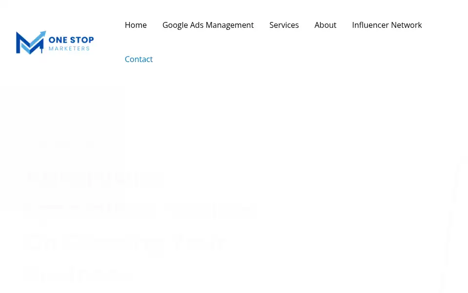 Screenshot of onestopmarketers.com
