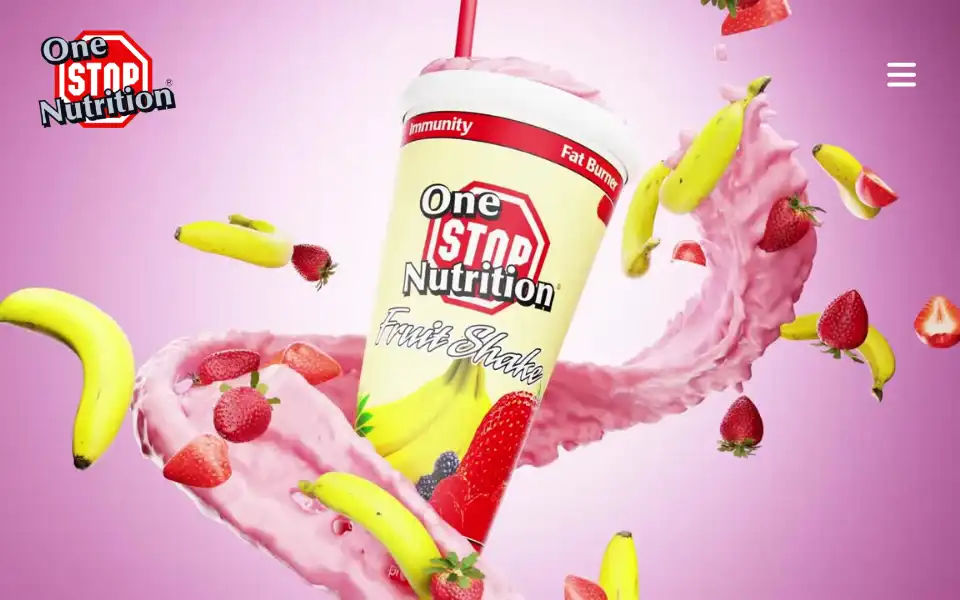Screenshot of onestopnutrition.com