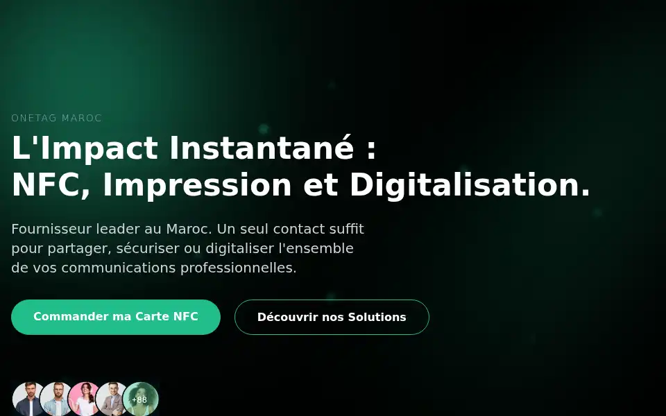 Screenshot of onetag.ma