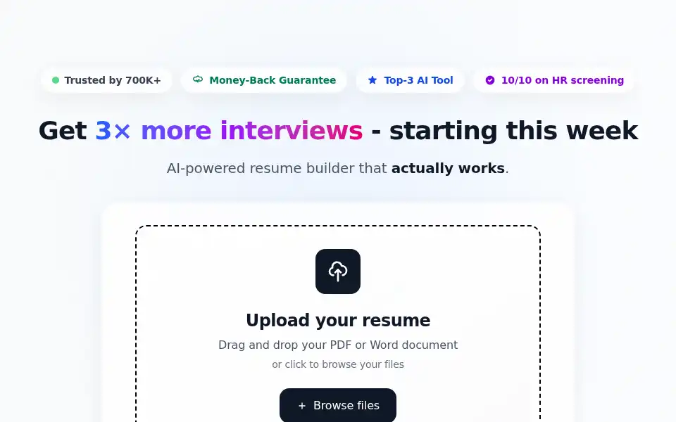 Screenshot of onetworesume.com