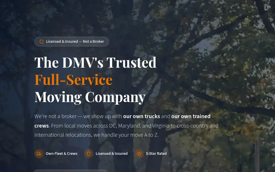 Screenshot of onewayvanlines.com
