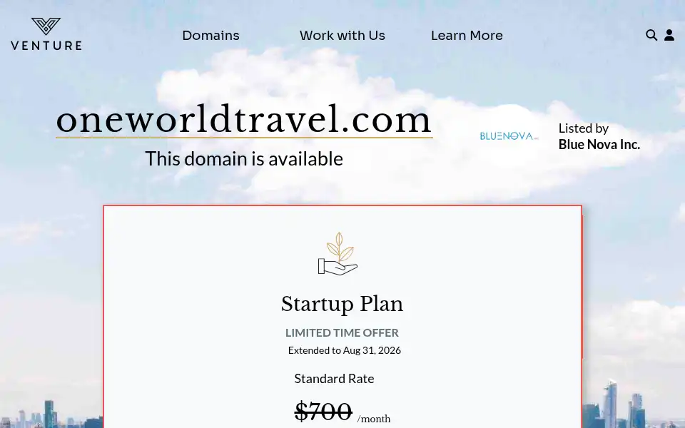 Screenshot of oneworldtravel.com
