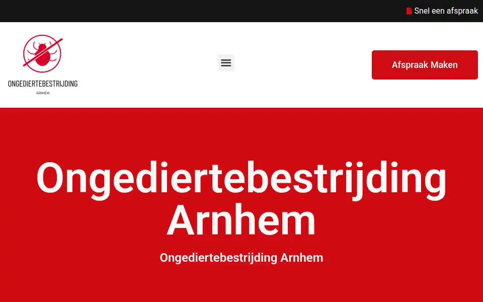 Screenshot of ongediertebestrijdingarnhem.com