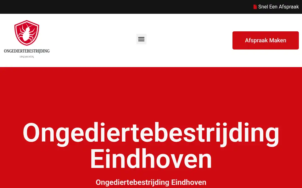 Screenshot of ongediertebestrijdingeindhoven.com