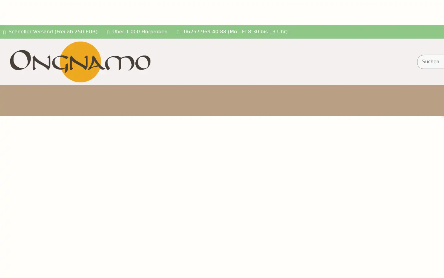 Screenshot of ongnamo-versand.de