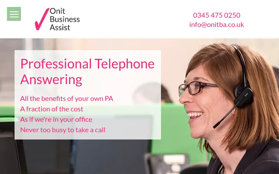 Screenshot of onitba.co.uk