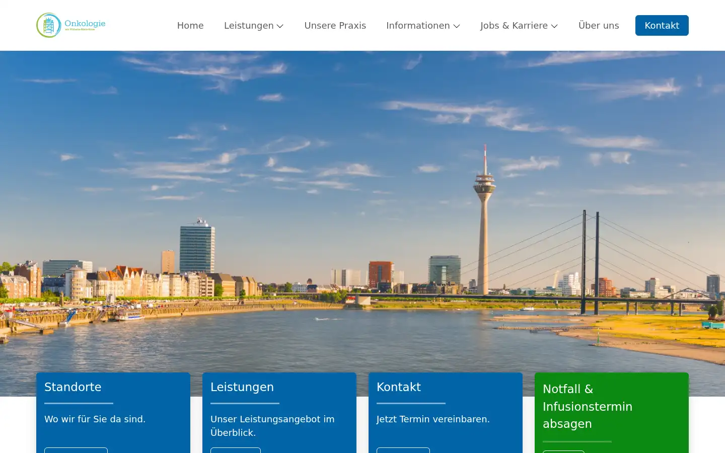 Screenshot of onkologie-mvz-duesseldorf.de