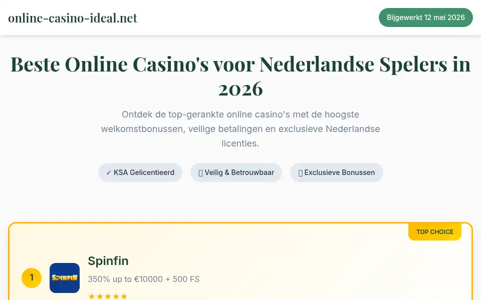 Screenshot of online-casino-ideal.net