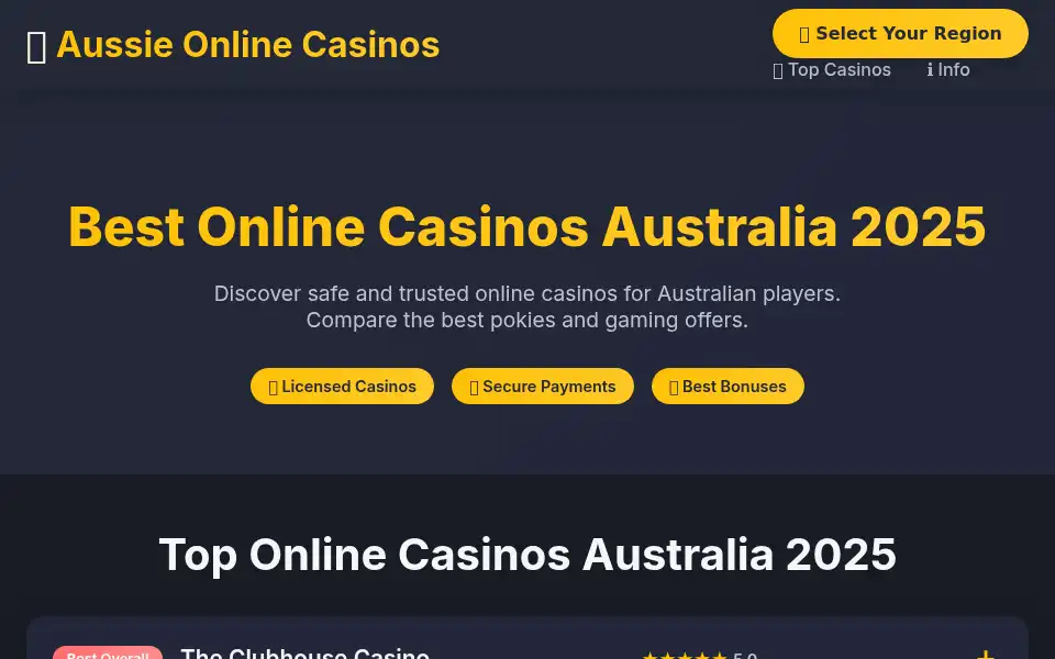 Screenshot of online-casinos.app
