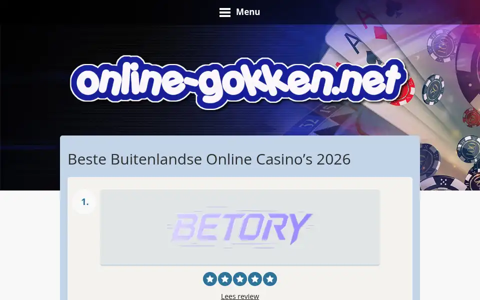Screenshot of online-gokken.net