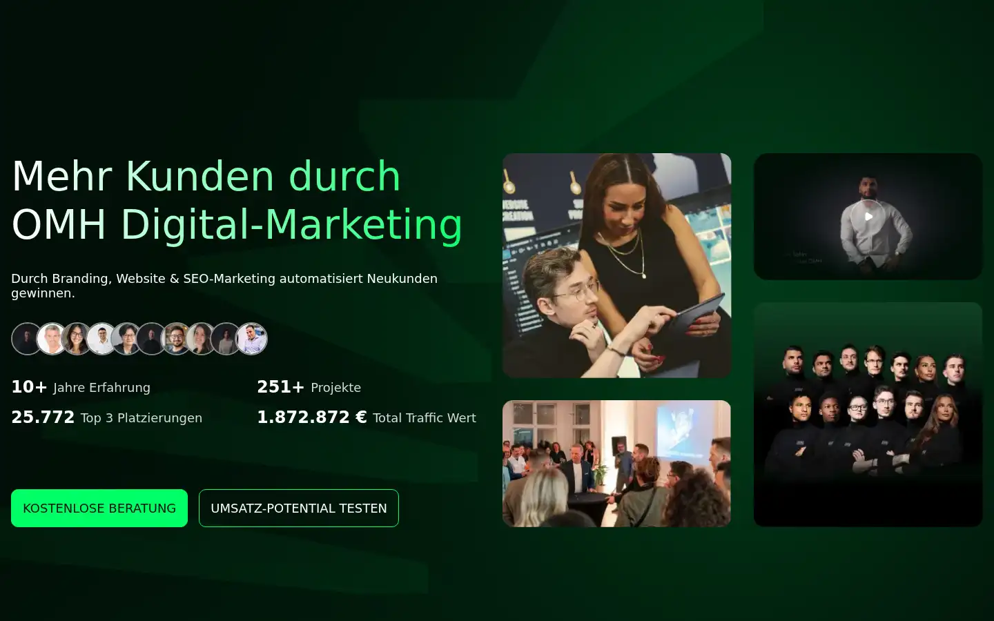 Screenshot of online-marketing-heroes.com