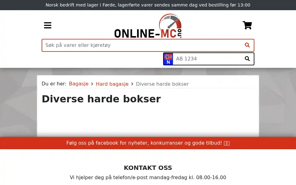 Screenshot of online-mc.no