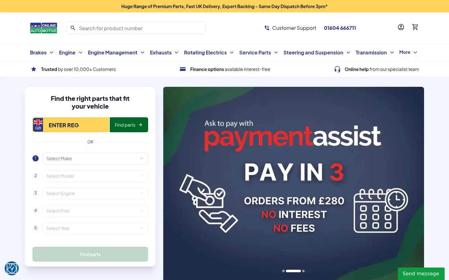 Screenshot of onlineautomotive.co.uk