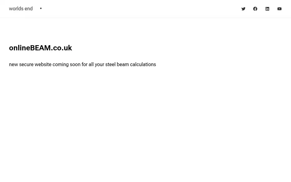 Screenshot of onlinebeam.co.uk