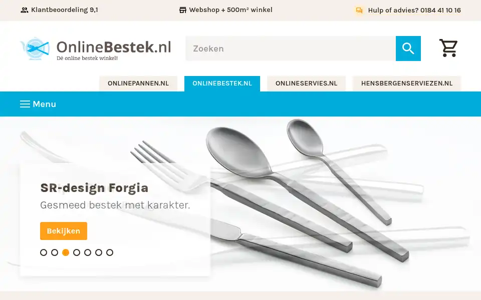 Screenshot of onlinebestek.nl