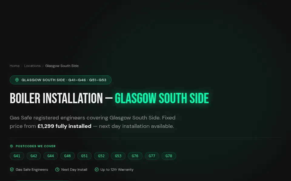 Screenshot of onlineboilercompany.co.uk