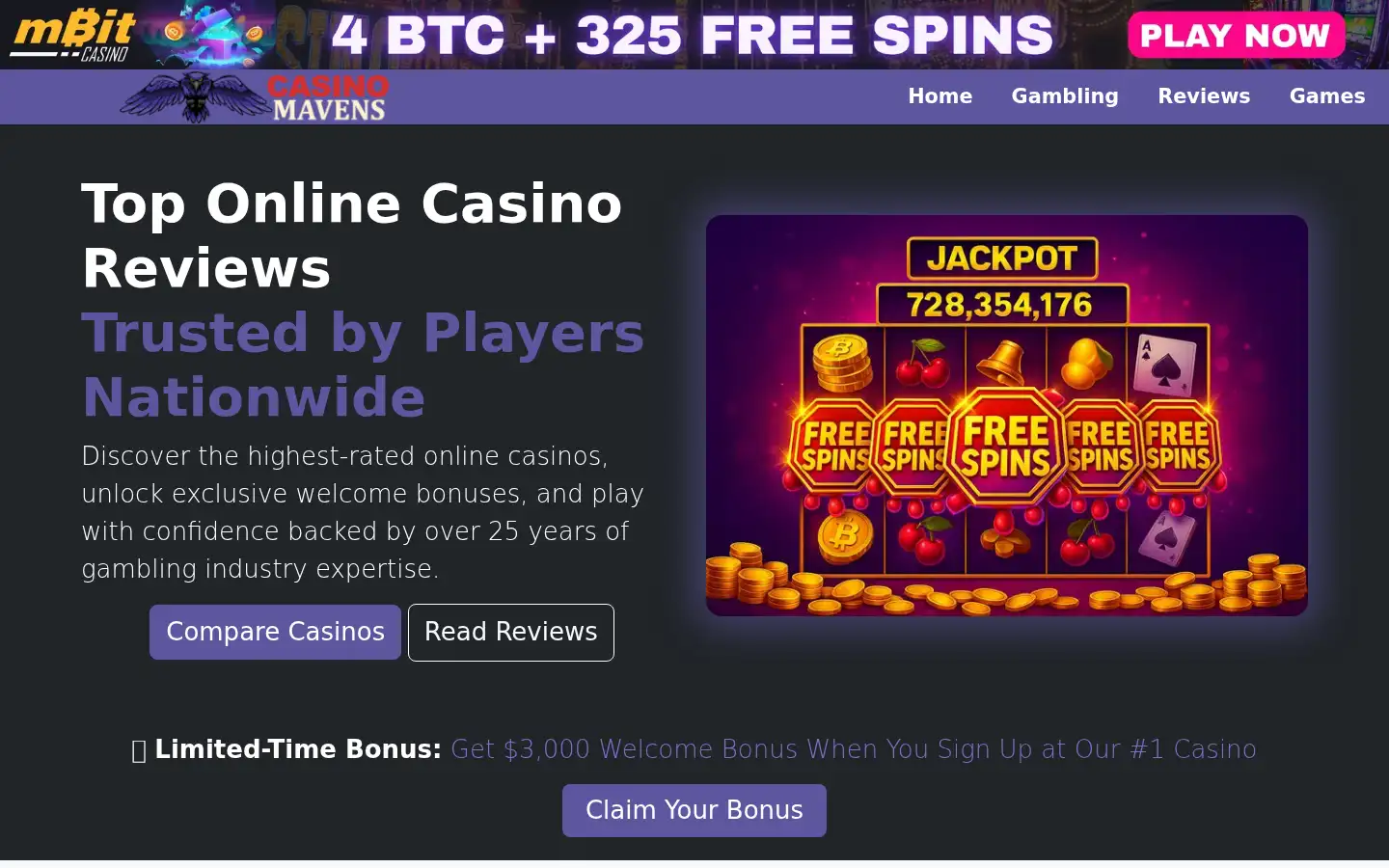 Screenshot of onlinecasinobluebook.com