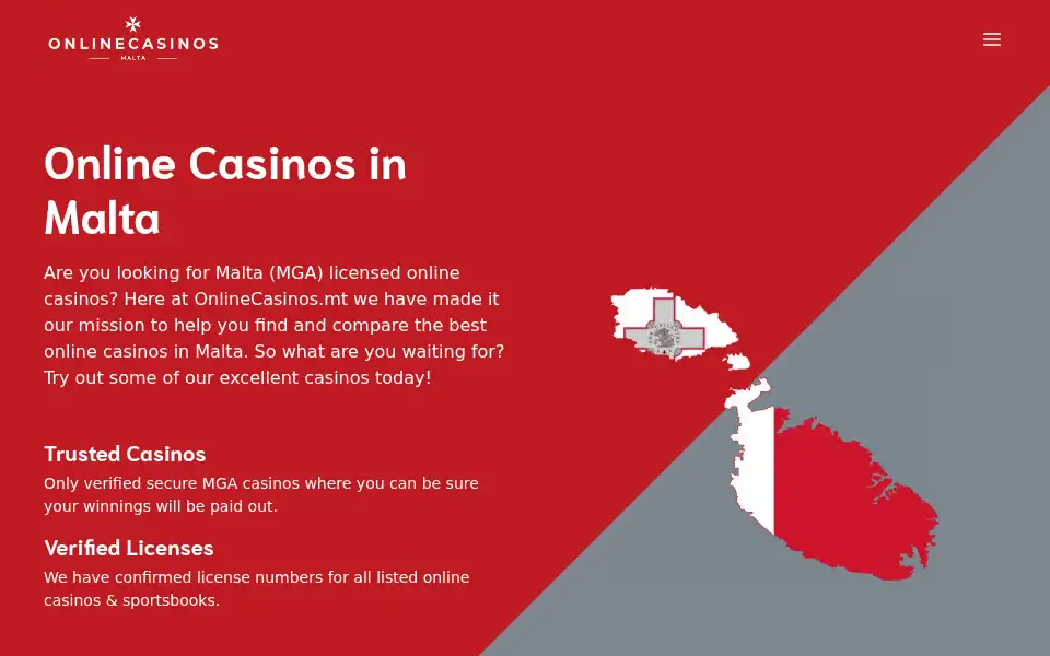 Screenshot of onlinecasinos.mt