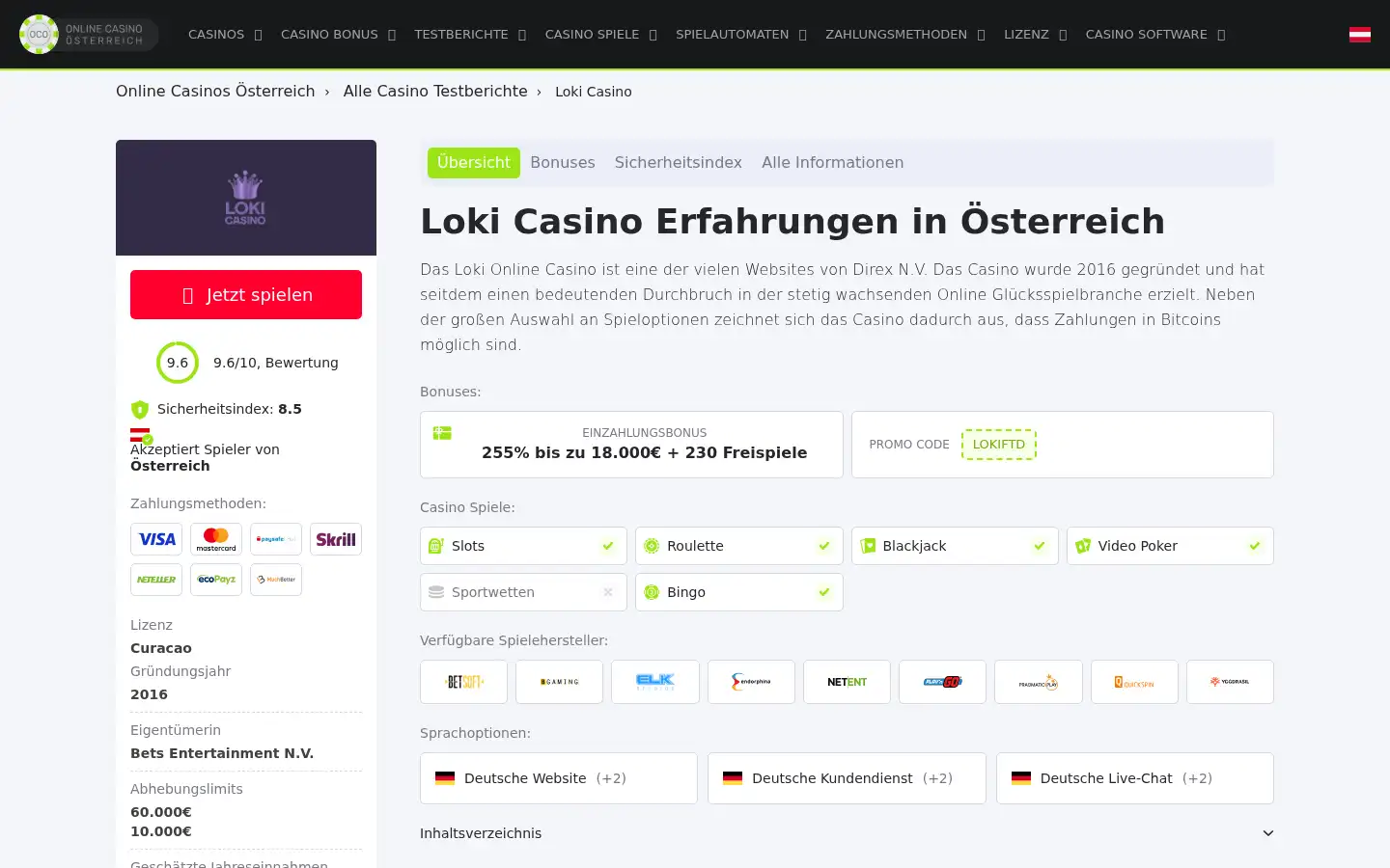 Screenshot of onlinecasinosat.com