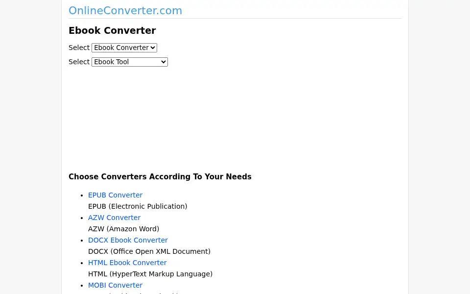 Screenshot of onlineconverter.com