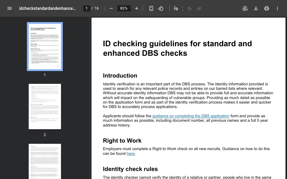 Screenshot of onlinecrbcheck.co.uk