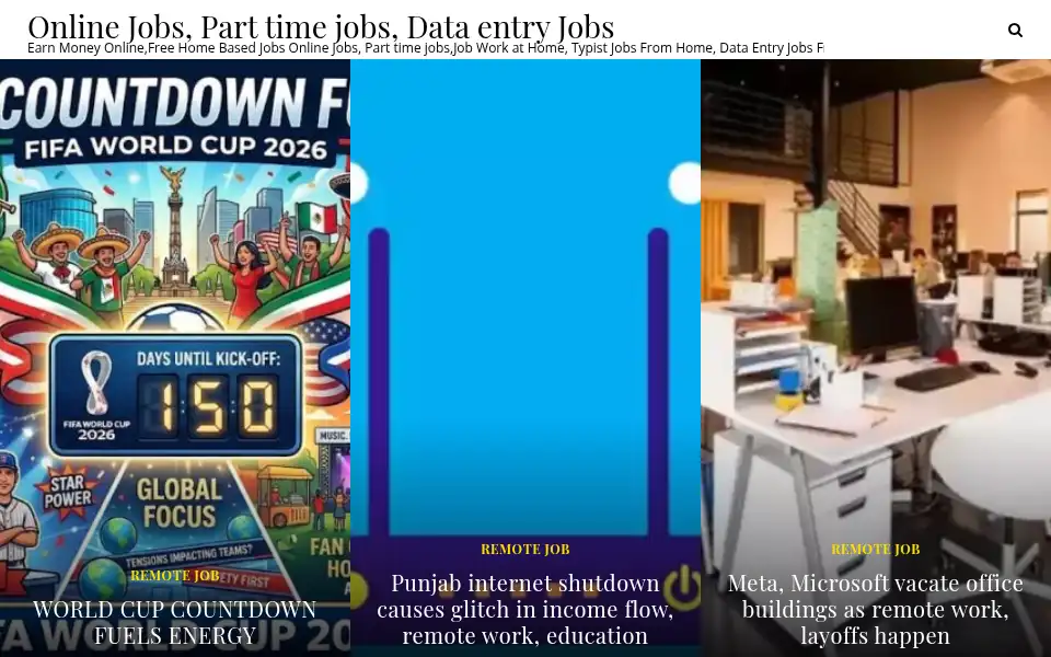 Screenshot of onlinedataentryjob.co.in