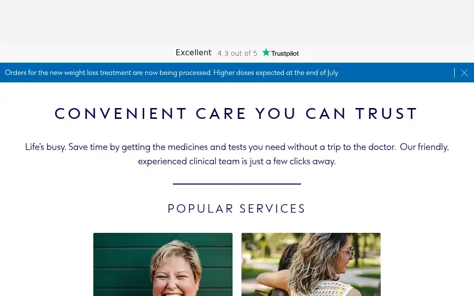 Screenshot of onlinedoctor-clinic.boots.com