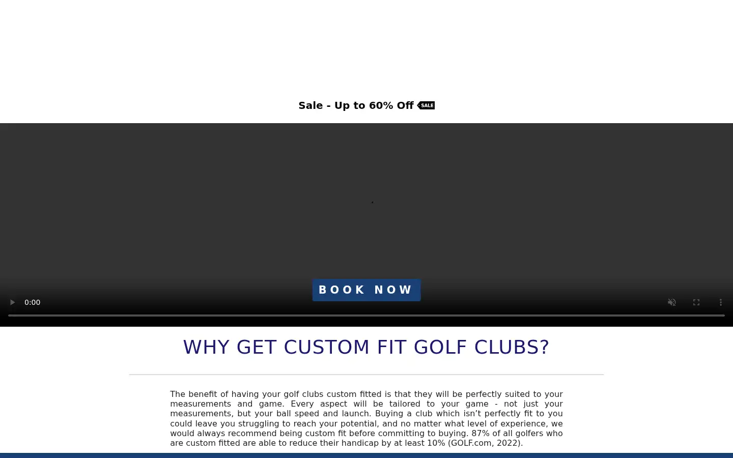 Screenshot of onlinegolf.co.uk