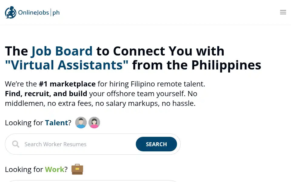 Screenshot of onlinejobsph.com