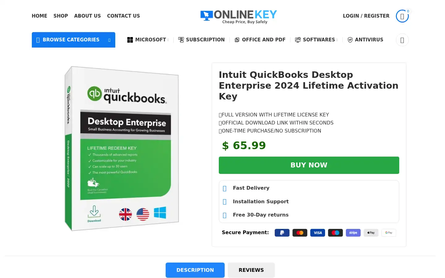 Screenshot of onlinekey.me