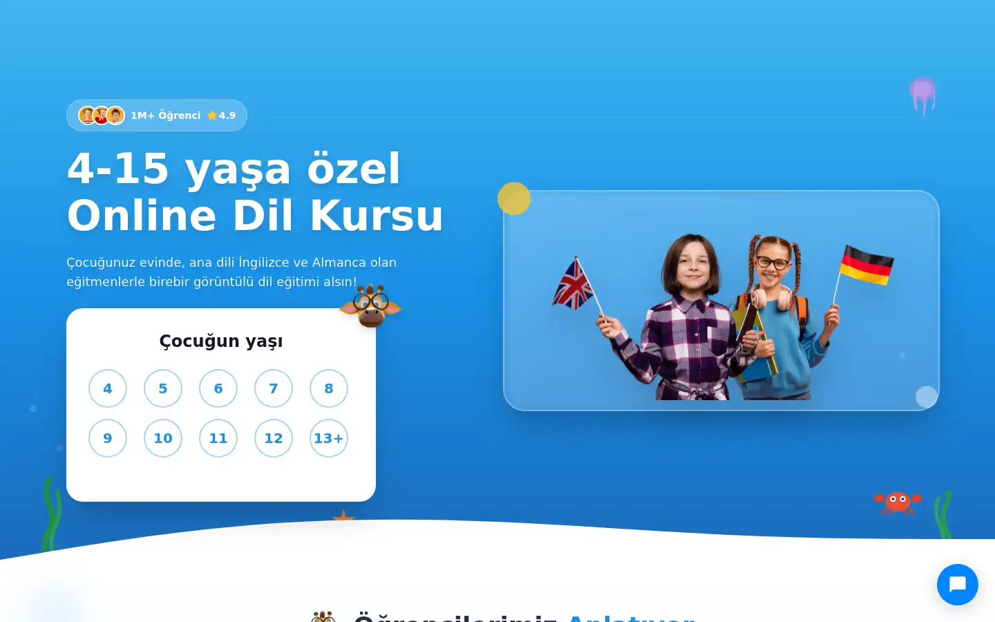 Screenshot of onlinekidsacademy.com