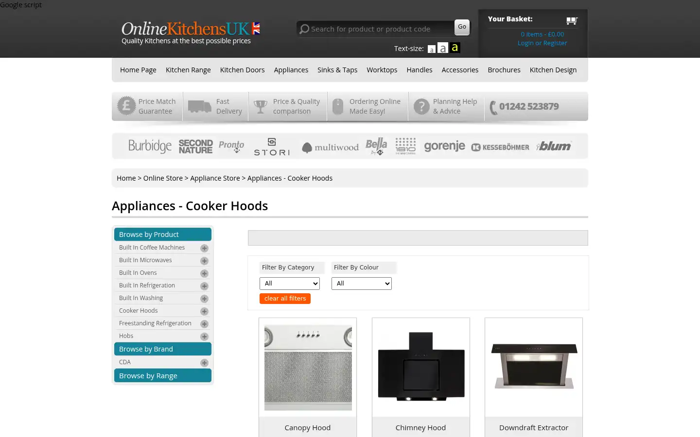 Screenshot of onlinekitchensuk.co.uk