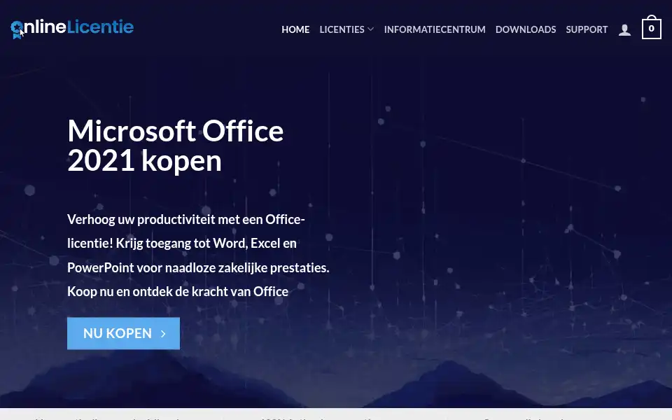 Screenshot of onlinelicentie.nl